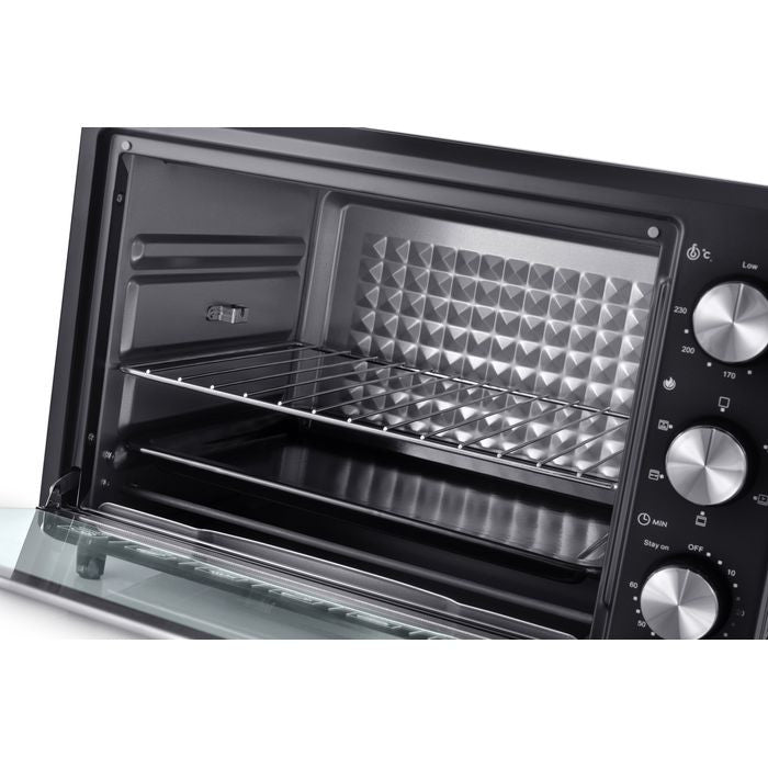 Pensonic PEO - 3511 Electric Oven 35LSingle Glass Door Stainless Steel | TBM Online