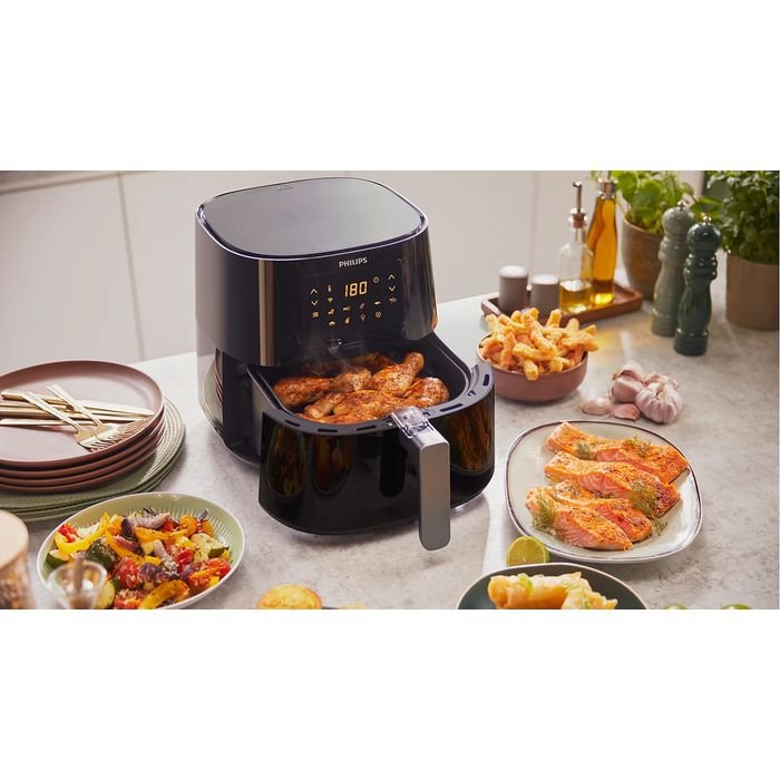 [CLEARANCE][Display Set] Philips HD9280/91 Daily Collection Digital Airfryer 1.2Kg | TBM Online