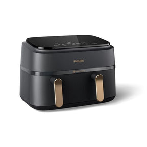 Philips NA352/00 Air Fryer Digital Dual Basket 9.0L Black With Bronze Handle | TBM Online
