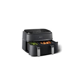 Philips NA352/00 Air Fryer Digital Dual Basket 9.0L Black With Bronze Handle | TBM Online