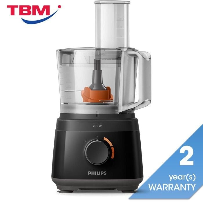 Philips HR7320/11 Food Processor 700W, 2 - In - 1 Disc, 19 Functions (Black) | TBM Online