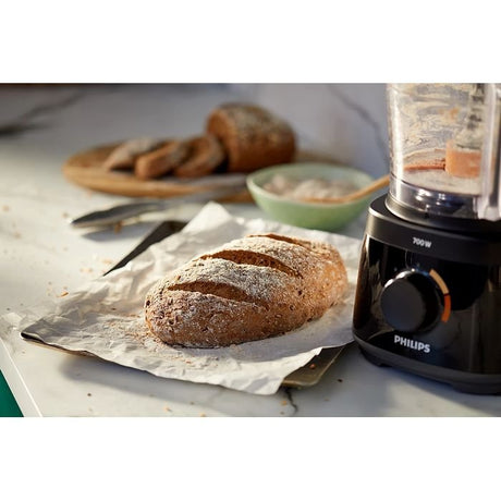 Philips HR7320/11 Food Processor 700W, 2 - In - 1 Disc, 19 Functions (Black) | TBM Online
