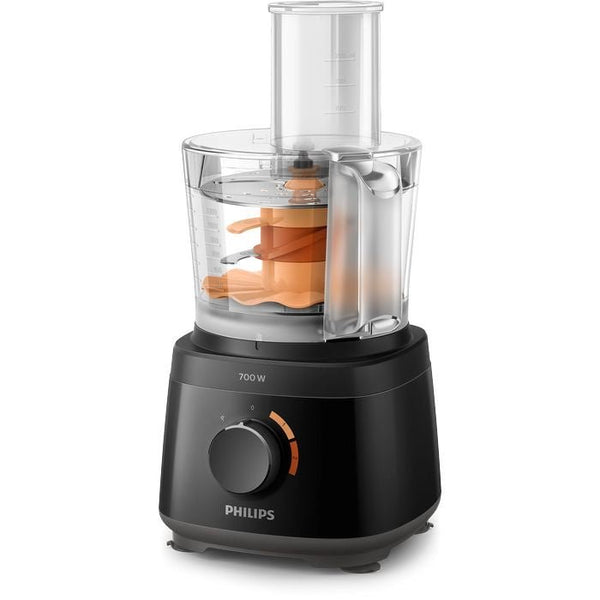 Philips HR7320/11 Food Processor 700W, 2 - In - 1 Disc, 19 Functions (Black) | TBM Online