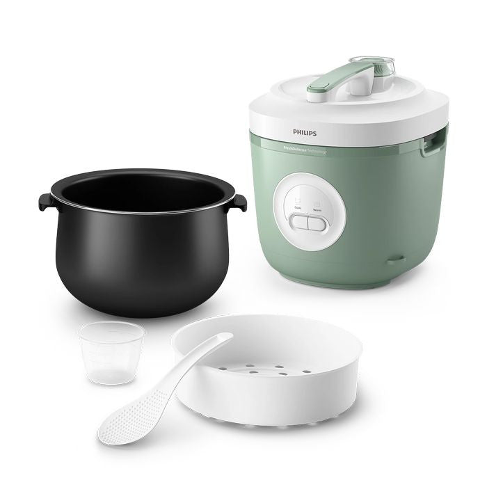 Philips HD3212/32 Rice Cooker 3000 Series 1.8L Green | TBM Online