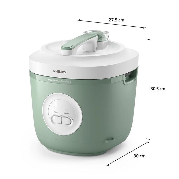 Philips HD3212/32 Rice Cooker 3000 Series 1.8L Green | TBM Online