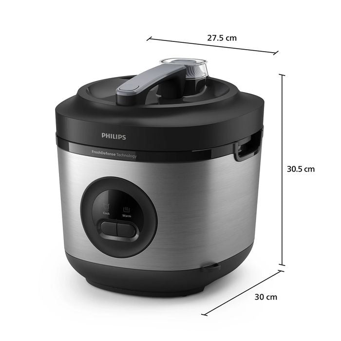 Philips HD3213/31 Rice Cooker 3000 Series 1.8L Silver | TBM Online