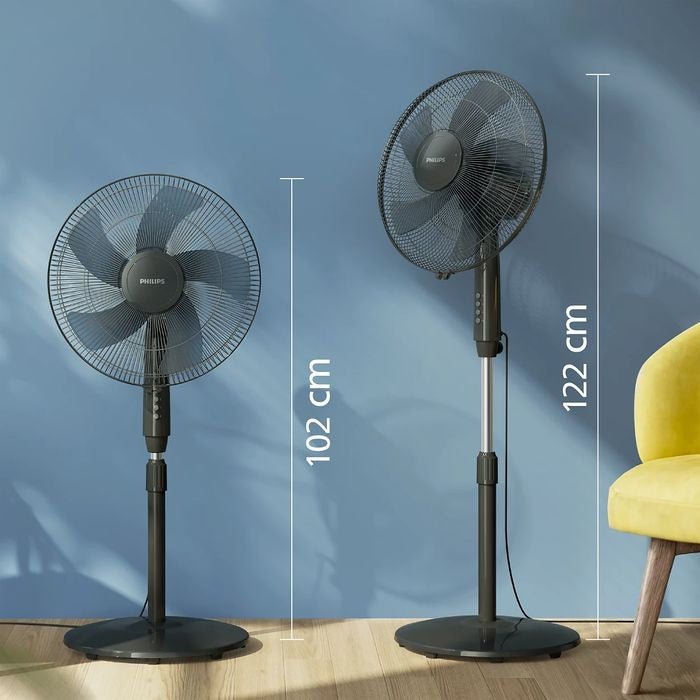 Philips ACP620/01 Series 600 Pedestal Fan 5 Blades 45W Black | TBM Online