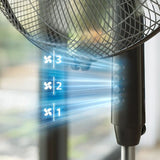 Philips ACP620/01 Series 600 Pedestal Fan 5 Blades 45W Black | TBM Online