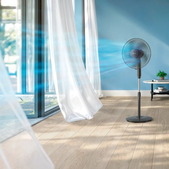 Philips ACP620/01 Series 600 Pedestal Fan 5 Blades 45W Black | TBM Online