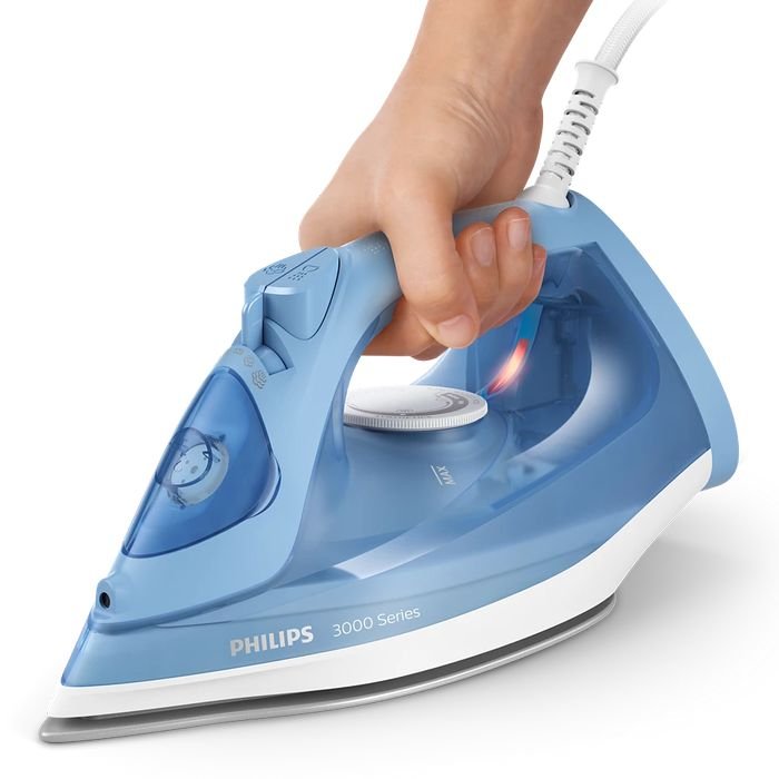 Philips DST3020/26 Steam Iron Ceramic Solepla 3000 Series 2300W Blue | TBM Online