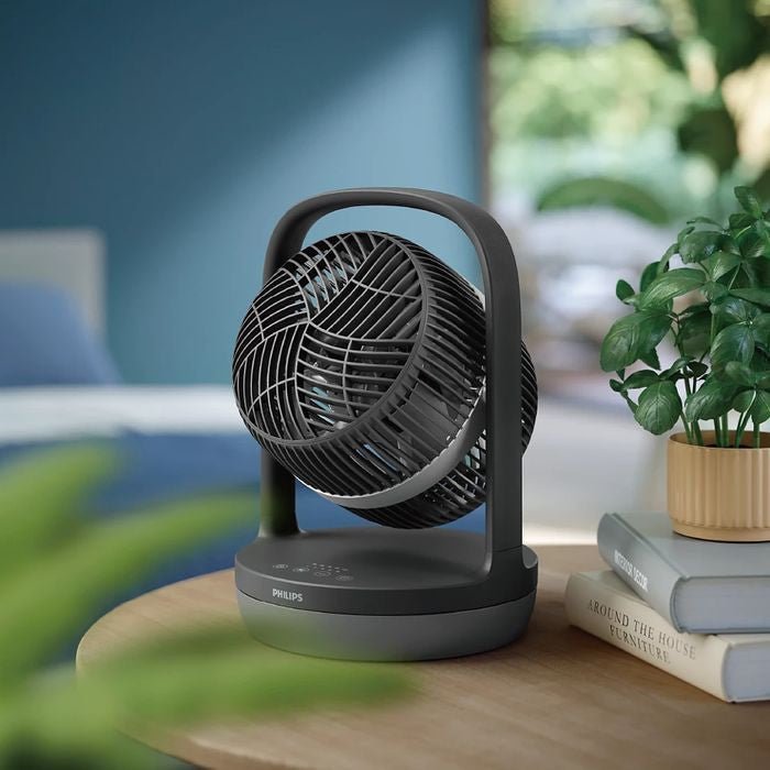 Philips CX3050/01 Table Fan 3 Speeds Premium Black 28W | TBM Online