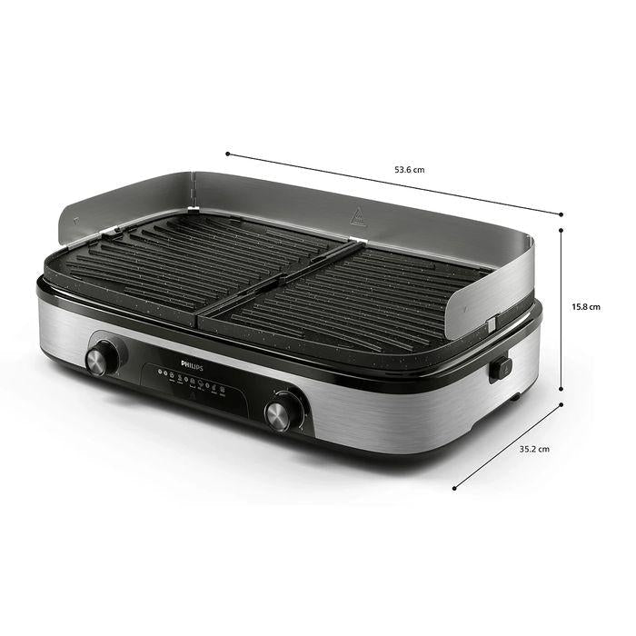 Philips HD6222/90 Table Grill 2 Heating Zones | TBM Online