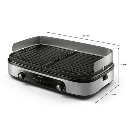 Philips HD6222/90 Table Grill 2 Heating Zones | TBM Online