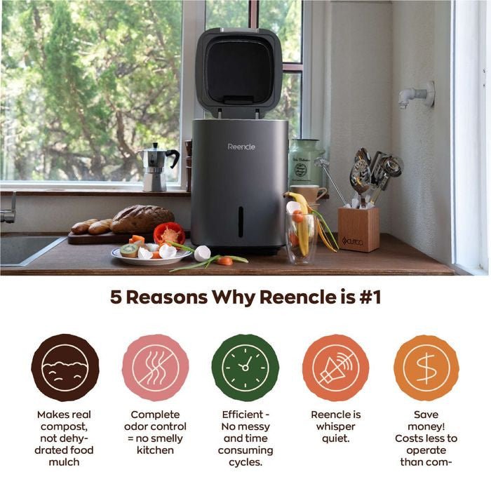 Reencle REENCLE PRIME Food Waste Composter Silfer | TBM Online