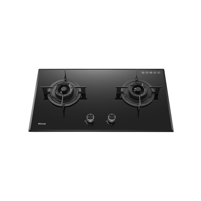 Rinnai RB-772G Built-in Gas Hob 2 Burners Glass Black | TBM Online