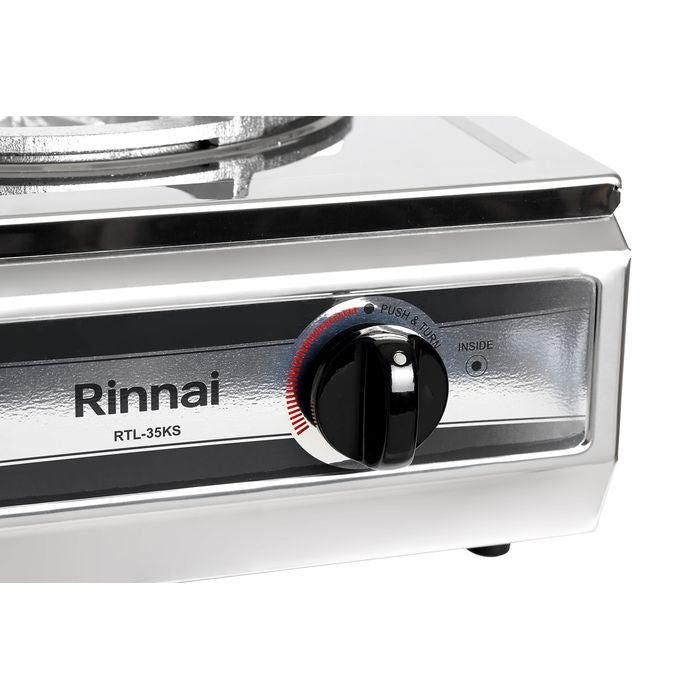 Rinnai RTL.35KS FULL SS Single Gas Burner Stove Full Stainless Steel Body | TBM Online