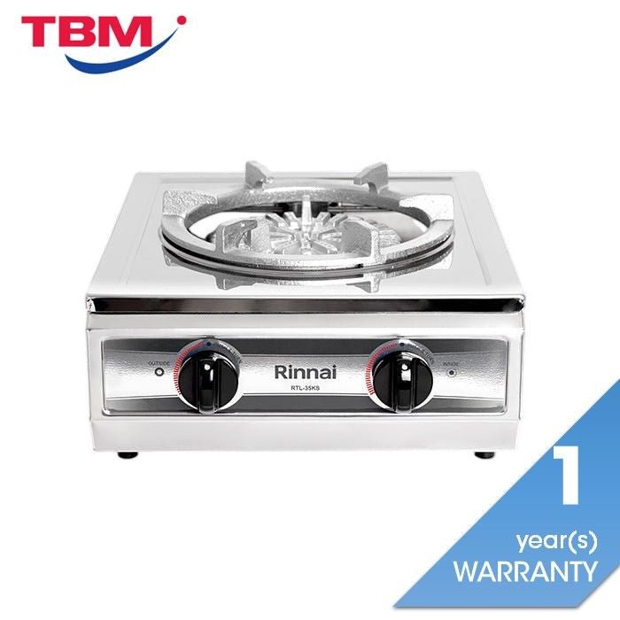 Rinnai RTL.35KS FULL SS Single Gas Burner Stove Full Stainless Steel Body | TBM Online