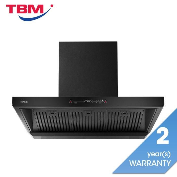 Rinnai RH - C3819 - PBW Chimney Hood 90cm Suction Power 1700M3/H DC Motor | TBM Online