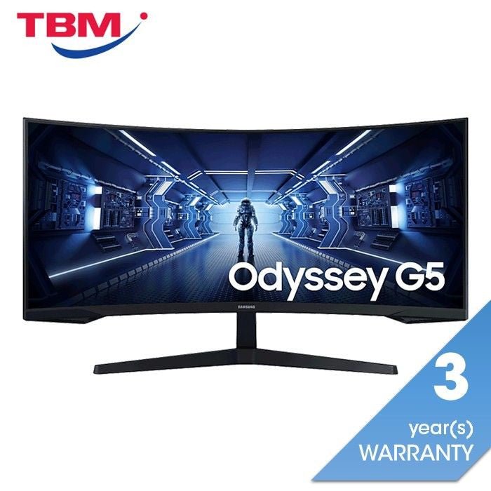 Samsung LC34G55TWWEXXS 34" Odyssey G5 Gaming Monitor With 1000R Curved Screen | TBM Online