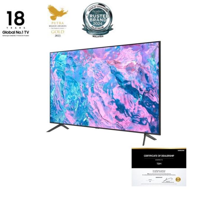 [CLEARANCE][Display Set] Samsung UA43CU7100KXXM 43" 4K UHD Crystal Smart TV