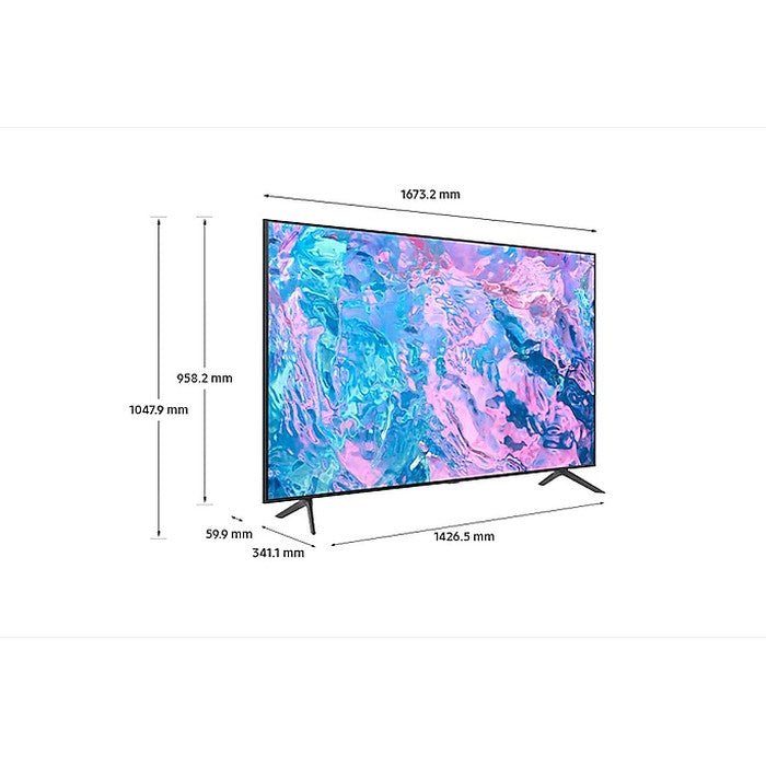 Samsung UA75CU7100KXXM 75" 4K UHD Crystal Smart TV | TBM Online
