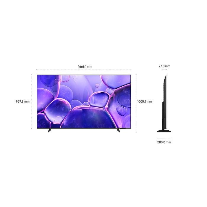 Samsung UA75U8000FKXXM 75" 4K Crystal UHD Smart TV | TBM Online