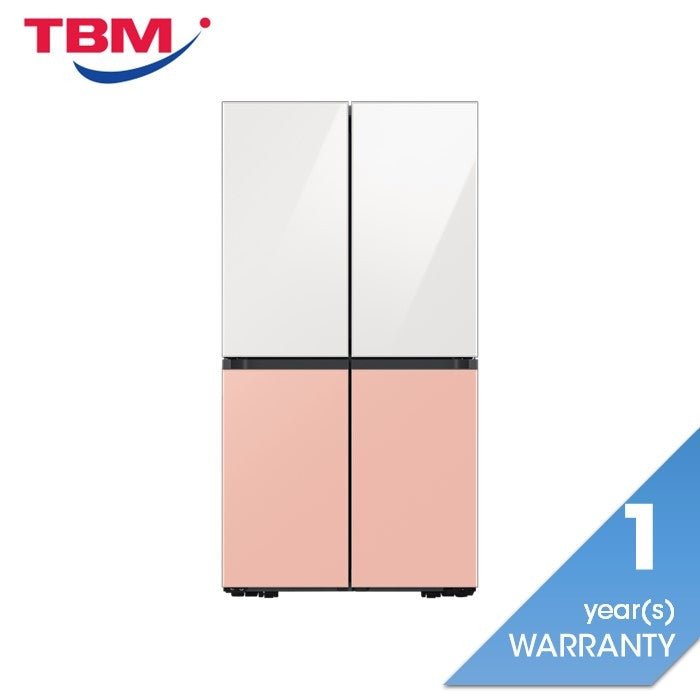 Samsung RF59CB0T03P/ME 4 Doors Fridge Bespoke Design French Door 667L Peach | TBM Online