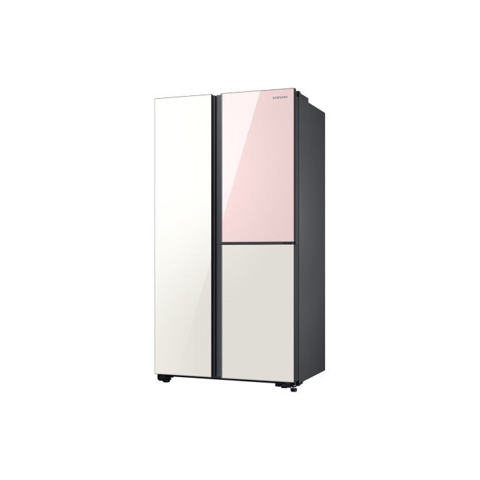 Samsung RH62A50E16C/ME Side By Side Fridge SpaceMax All Around Cooling DIT G676L Pink White | TBM Online