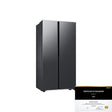 Samsung RS57DG4000B4ME Side - By - Side Fridge 583L With Smart Things AI Energy Gentle Matt Black | TBM Online