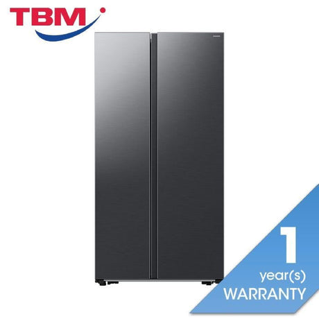 Samsung RS57DG4000B4ME Side - By - Side Fridge 583L With Smart Things AI Energy Gentle Matt Black | TBM Online