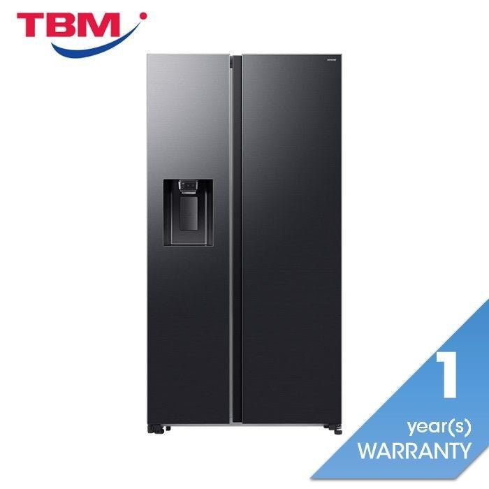 Samsung RS70F65KNFME Side By Side Fridge G660L Inverter Metal Cooling AI Energy Black | TBM Online