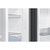 Samsung RS70F65KNFME Side By Side Fridge G660L Inverter Metal Cooling AI Energy Black | TBM Online