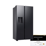 Samsung RS70F65KNFME Side By Side Fridge G660L Inverter Metal Cooling AI Energy Black | TBM Online