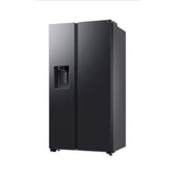 Samsung RS70F65KNFME Side By Side Fridge G660L Inverter Metal Cooling AI Energy Black | TBM Online