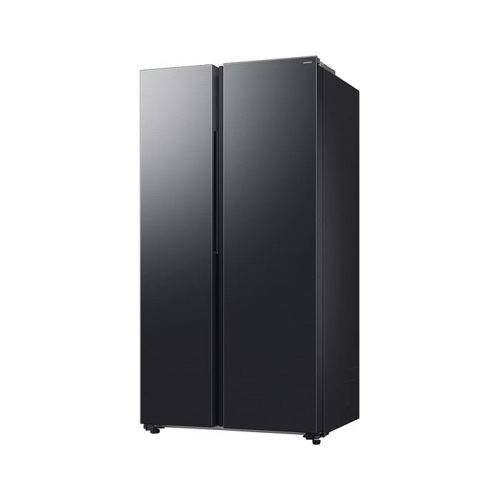 Samsung RS70F65QNFME Side By Side Fridge N655L Inverter Smart Things AI Energy Black | TBM Online