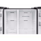 Samsung RS70F65QNFME Side By Side Fridge N655L Inverter Smart Things AI Energy Black | TBM Online