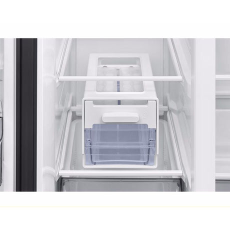 Samsung RS70F65QNFME Side By Side Fridge N655L Inverter Smart Things AI Energy Black | TBM Online