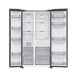 Samsung RS70F65QNFME Side By Side Fridge N655L Inverter Smart Things AI Energy Black | TBM Online