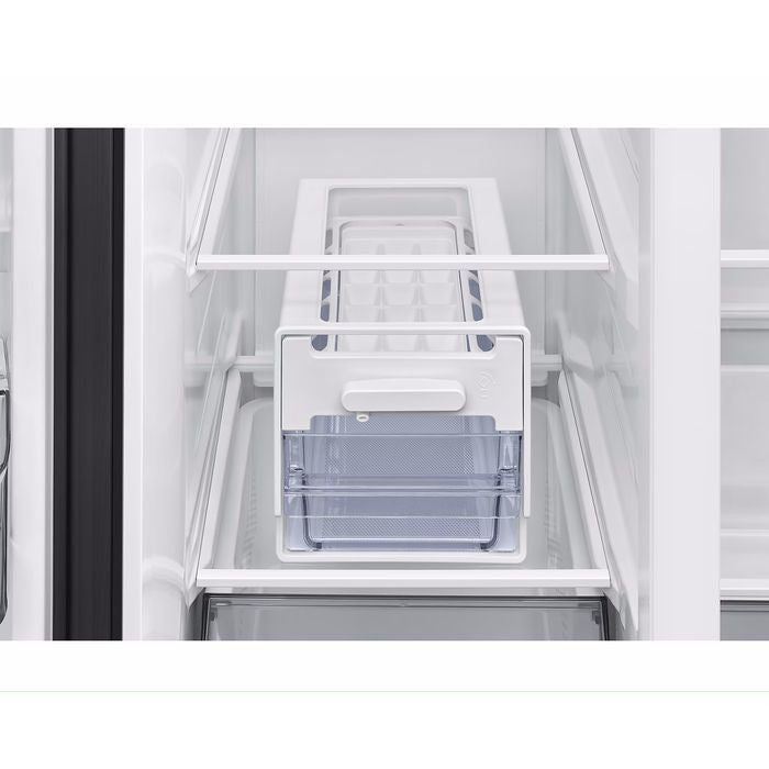 Samsung RS70F65QNWME Side By Side Fridge G680L Inverter Smart Things AI Energy Clean White | TBM Online