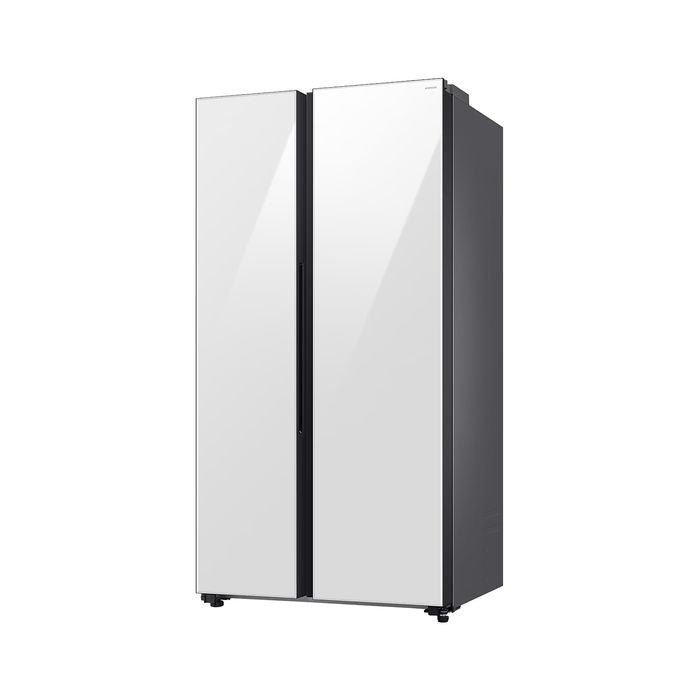 Samsung RS70F65QNWME Side By Side Fridge G680L Inverter Smart Things AI Energy Clean White | TBM Online