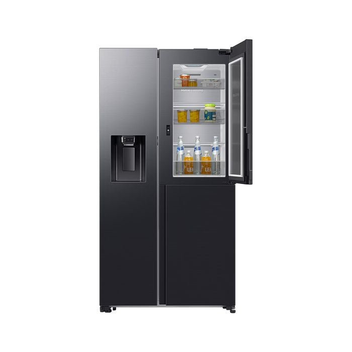 Samsung RS80F65GNFME Side By Side Fridge 609L Black | TBM Online