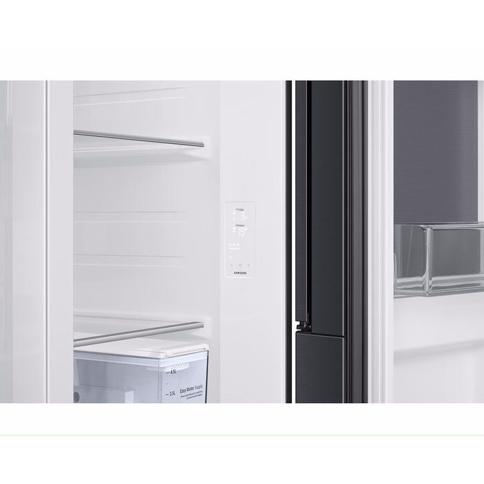Samsung RS80F65GNFME Side By Side Fridge 609L Black | TBM Online