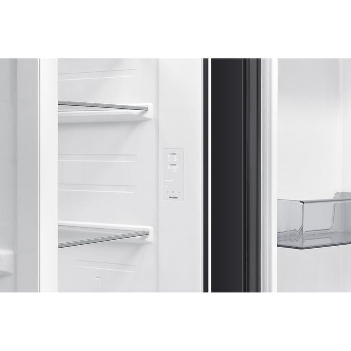 Samsung RS80F65MNWME Side By Side Fridge 646L Auto Open Door White Glass | TBM Online