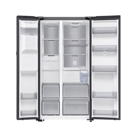 Samsung RS90F65ANFME Side By Side Fridge 594L Family Hub Black | TBM Online