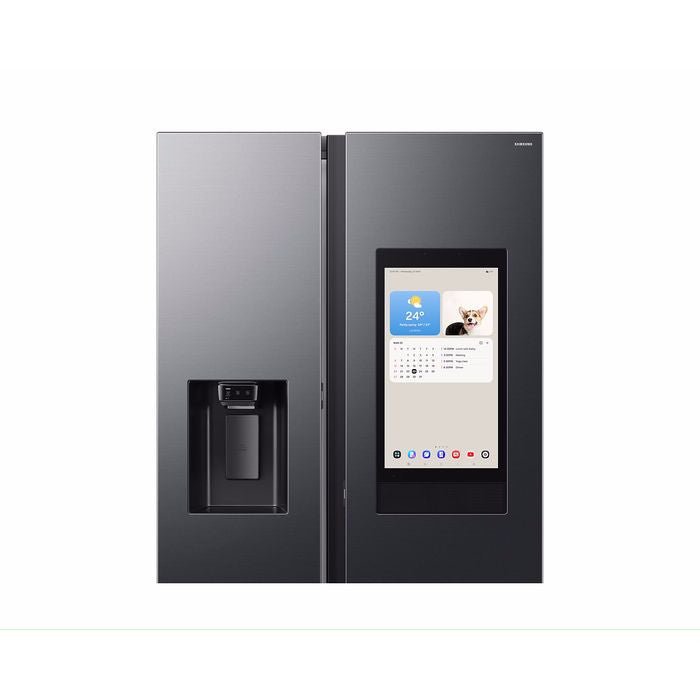 Samsung RS90F65ANFME Side By Side Fridge 594L Family Hub Black | TBM Online