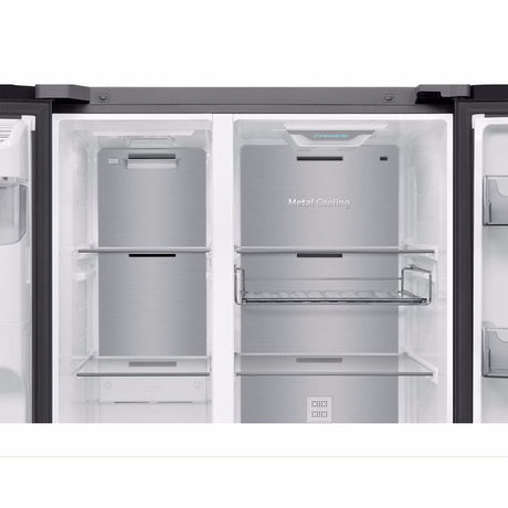 Samsung RS90F65ANFME Side By Side Fridge 594L Family Hub Black | TBM Online