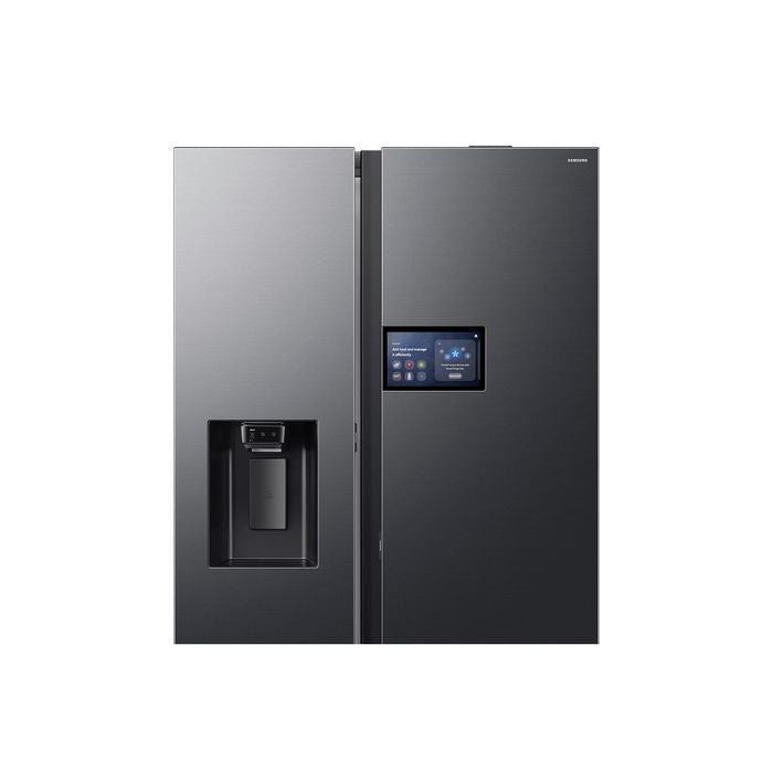Samsung RS90F65DNFME Side By Side Fridge G641L Inverter AI Energy Metal Cooling Black | TBM Online
