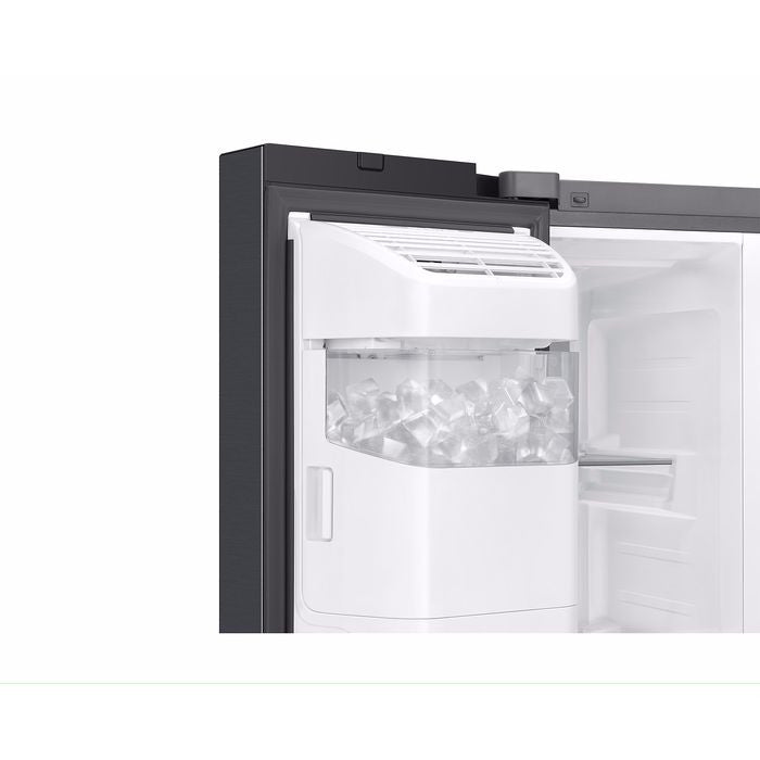 Samsung RS90F65DNFME Side By Side Fridge G641L Inverter AI Energy Metal Cooling Black | TBM Online
