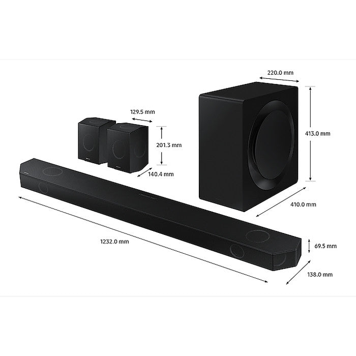 Samsung HW - Q990D/XM Soundbar 41W 11.1.4 Channel With Subwoofer And Rear Speaker | TBM Online