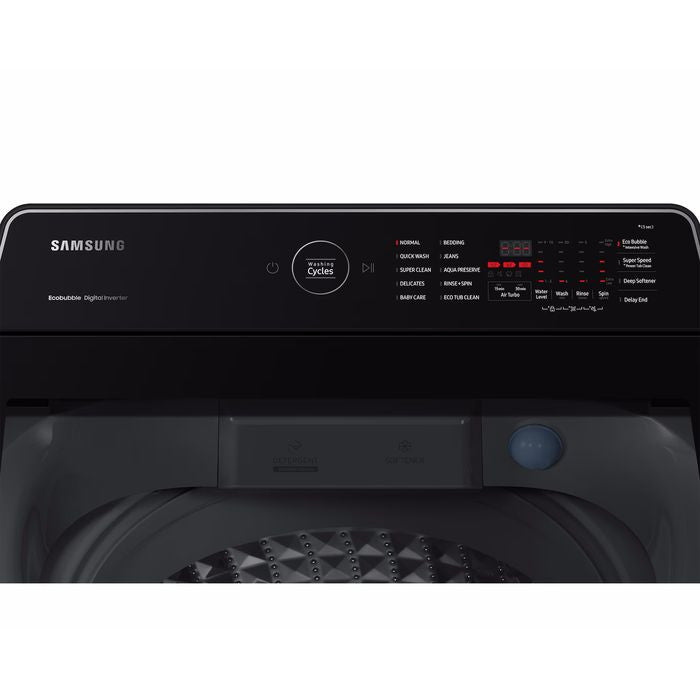 Samsung WA11CG5745BYFQ Top Load Washer Ecobubble 11kg | TBM Online